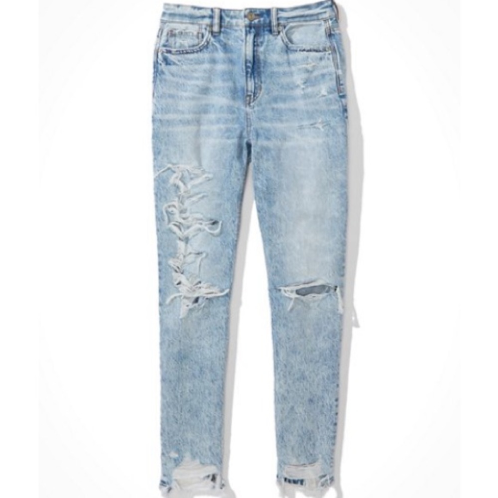 American Eagle Ripped Mom Jean